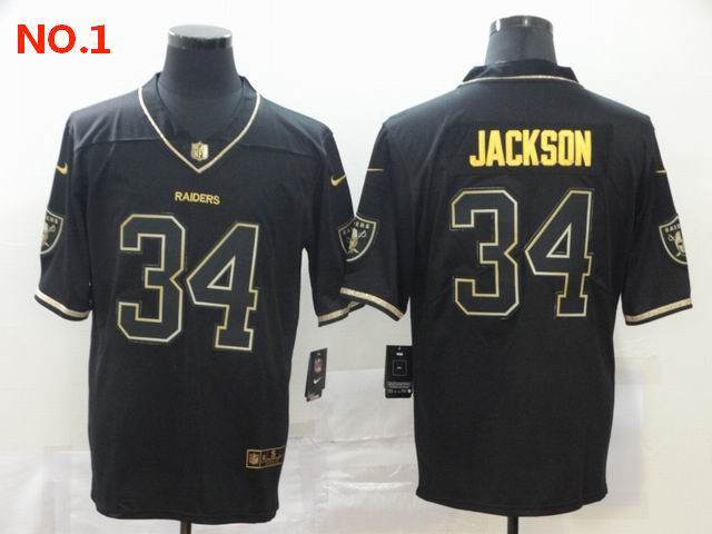 Men's Las Vegas Raiders #34 Bo Jackson Jerseys-13